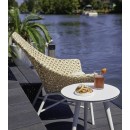 Delphine zahradní lounge křeslo z umělého výpletu - Honey