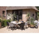 Zahradní Jídelní Stůl Provence teakový o průměru 150cm - Vintage Brown