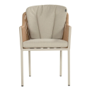 Cairo Rope provázková zahradní jídelní židle - Sand