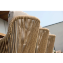 Cairo Rope provázková zahradní jídelní židle - Sand