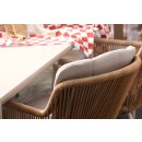 Cairo Rope provázková zahradní jídelní židle - Sand