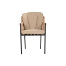 Cairo Rope provázková zahradní jídelní židle - Black