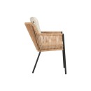 Cairo Rope provázková zahradní jídelní židle - Black