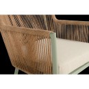 Cairo Rope provázková zahradní jídelní židle - Soft Green