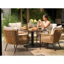 Cairo Rope provázková zahradní lounge židle - Black