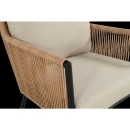 Cairo Rope provázková zahradní lounge židle - Black