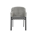 Kelly zahradní jídelní židle - výplet Black & White