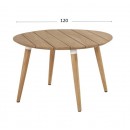 Zahradní Jídelní Stůl Sophie Teak průměr 120 cm