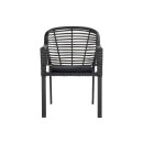 Patricia zahradní jídelní židle - černá