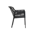 Patricia zahradní jídelní židle - černá