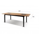 ahradní Jídelní Stůl Concept 180/240 x 100 cm - rozkládací