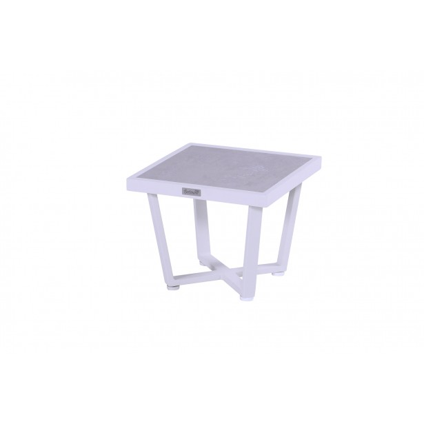 Konferenční stolek Luxor 44 x 44 cm - bílý