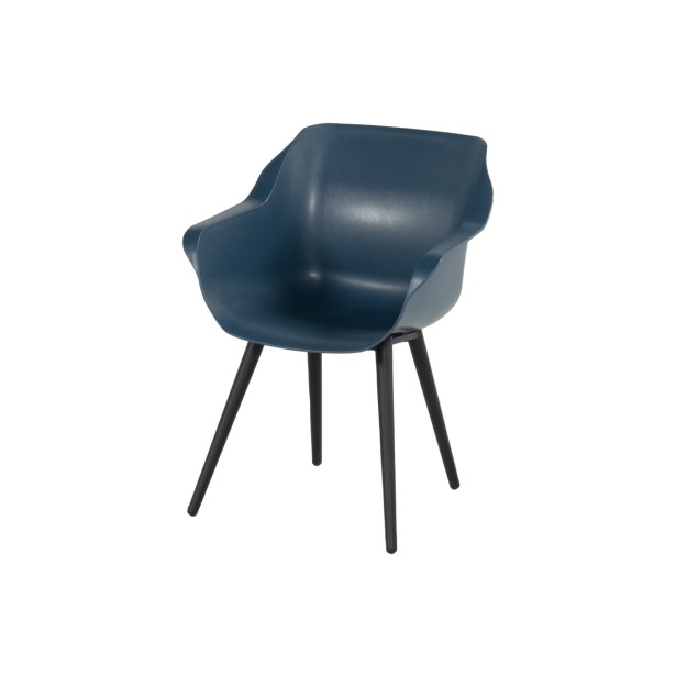Sophie Studio Zahradní Jídelní Židle s područkami - steel blue