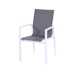 Zahradní židle Canterbury stohovatelná - bílá
