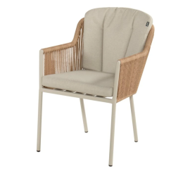 Cairo provázková zahradní jídelní židle - Sand