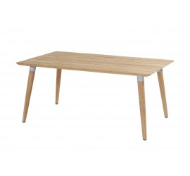 Stůl Sophie Teak 170 x 100 cm - světle šedý