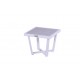 Konferenční stolek Luxor 44 x 44 cm - bílý